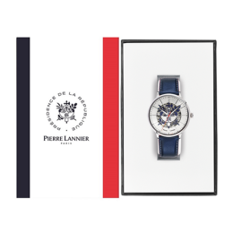 La Montre Homme Pierre Lannier ELYSEE, automatique, cuir 456D126