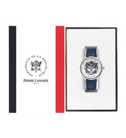 La Montre Homme Pierre Lannier ELYSEE, automatique, cuir 456D126