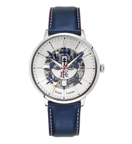 Montre Homme Pierre Lannier ELYSEE, automatique, acier et cuir 456D126
