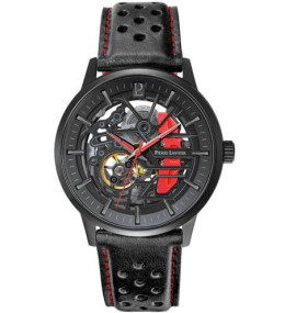 Montre homme Pierre Lannier, PADDOCK (rouge), Automatique cuir, 338A439