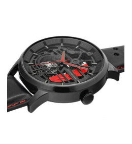 La Montre homme Pierre Lannier, PADDOCK (rouge), Automatique cuir, 338A439