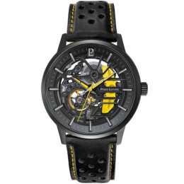 Montre homme Pierre Lannier, PADDOCK (jaune), Automatique cuir, 338A443