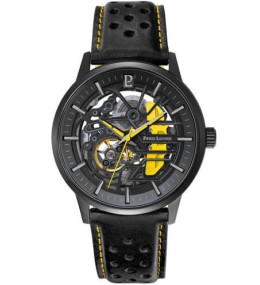 Montre homme Pierre Lannier, PADDOCK (jaune), Automatique cuir, 338A443
