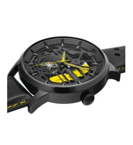 La Montre homme Pierre Lannier, PADDOCK (jaune), Automatique cuir, 338A443
