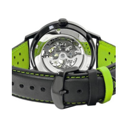 La Montre homme Pierre Lannier, PADDOCK (verte), Automatique cuir, 341A477