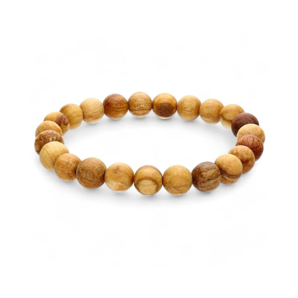 Bracelet boules en bois 10mm Palo santo A