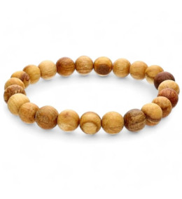 Bracelet boules en bois 10mm Palo santo A