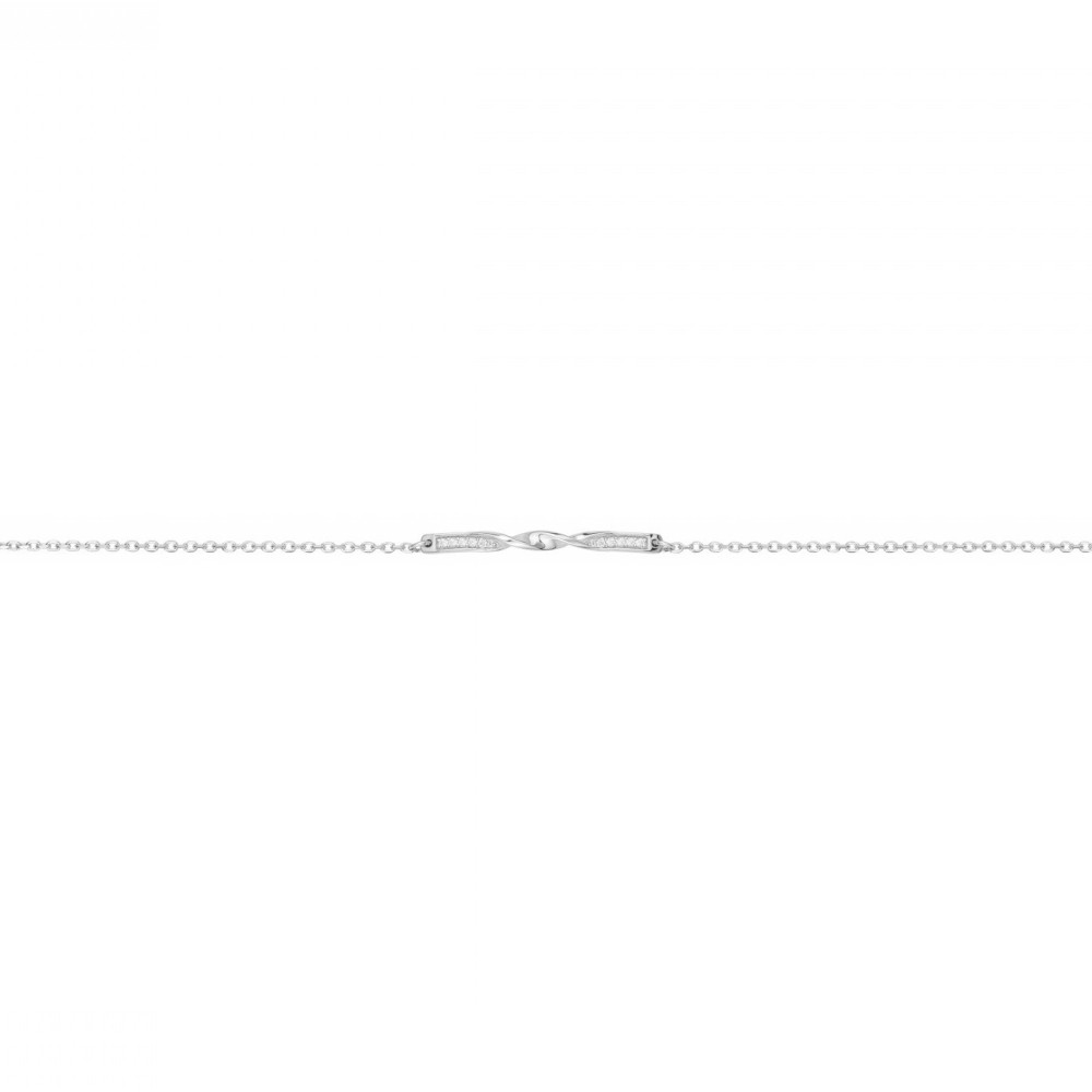Bracelet argent 925/1000, et 10 oxydes de zirconium by Stauffer