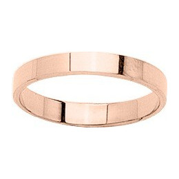 Alliance or rose 750/1000 ruban plat, largeur 3,00 mm by Stauffer