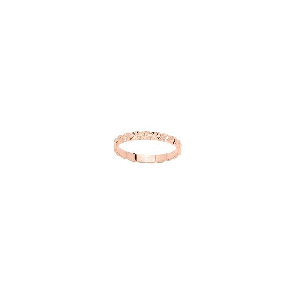 Alliance or rose 750/1000 illusion, largeur 2,50 mm by Stauffer