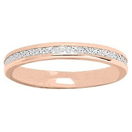 Alliance or rose et or gris 750/1000 illusion, largeur 2,50 mm by Stauffer
