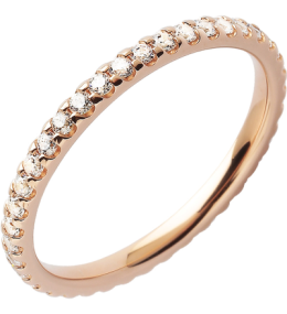 Alliance or gris 750/1000 Prestige Tour Complet Serti Griffes et diamants 0,75 carat by Stauffer