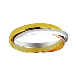 Alliance 3 ors 750/1000 entrelacée, largeur 2,00 mm by Stauffer