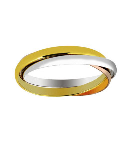 Alliance 3 ors 750/1000 entrelacée, largeur 2,00 mm by Stauffer