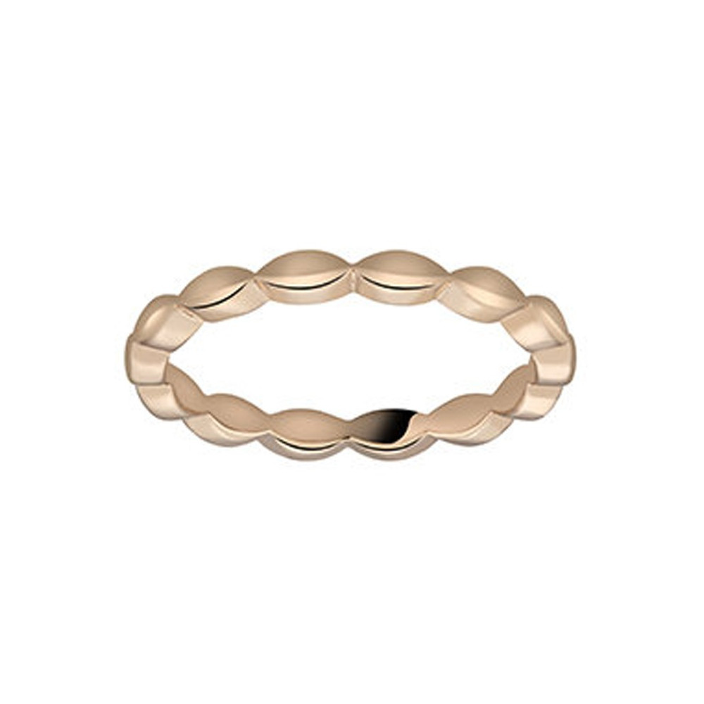 Alliance or rose 750/1000, bords festonnés, largeur 2,30 mm by Stauffer