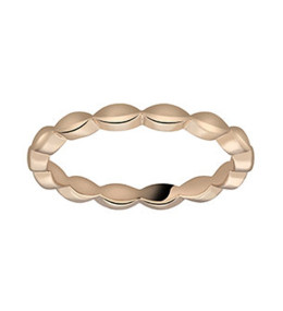 Alliance or rose 750/1000, bords festonnés, largeur 2,30 mm by Stauffer