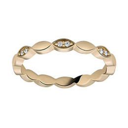 Alliance or jaune 750/1000 et diamants 0,096 carat, largeur 2,30 mm by Stauffer