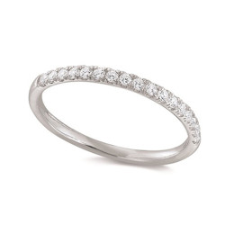 L'Alliance or rose 750/1000 et diamants 0,204 carat serti griffes, by Stauffer