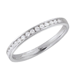 L'Alliance or jaune 750/1000 et diamants 0,25 carat serti rail, by Stauffer