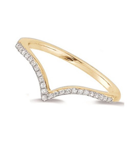 L'Alliance or rose 750/1000 et diamants 0,07 carat serti grains, by Stauffer