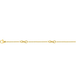 Collier femme acier dorée jaune, mailles fantaisie, longueur 42 cm by Stauffer