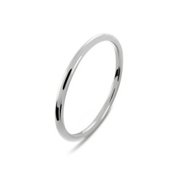 Alliance platine unie, fil rond, largeur 1,50 mm by Stauffer