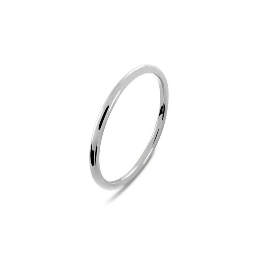 Alliance platine unie, fil rond, largeur 1,50 mm by Stauffer