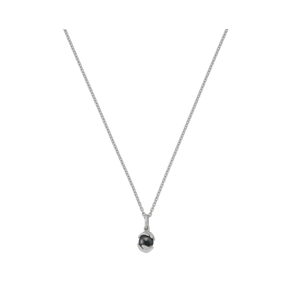 Collier Jourdan Bijoux Hélicé, hématite et argent 925/1000, AJF170246N