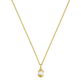 Collier Jourdan Bijoux Hélicé, perle de culture et argent 925/1000 doré or jaune, AJF170247N