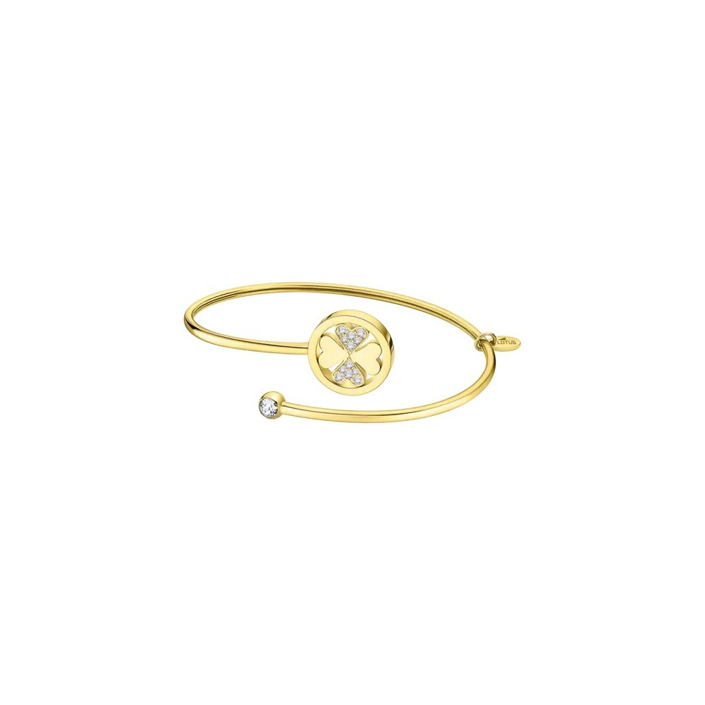 Bracelet Femme, Lotus Style, Woman's heart, Acier PVD jaune, LS2169-2/7