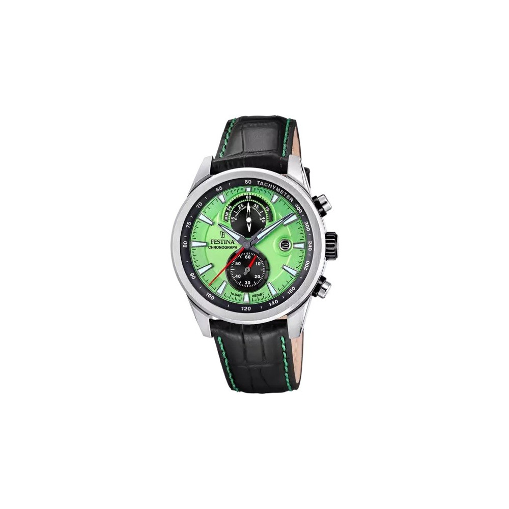 Montre homme FESTINA, Timeless, Chronographe cuir, 20695/3