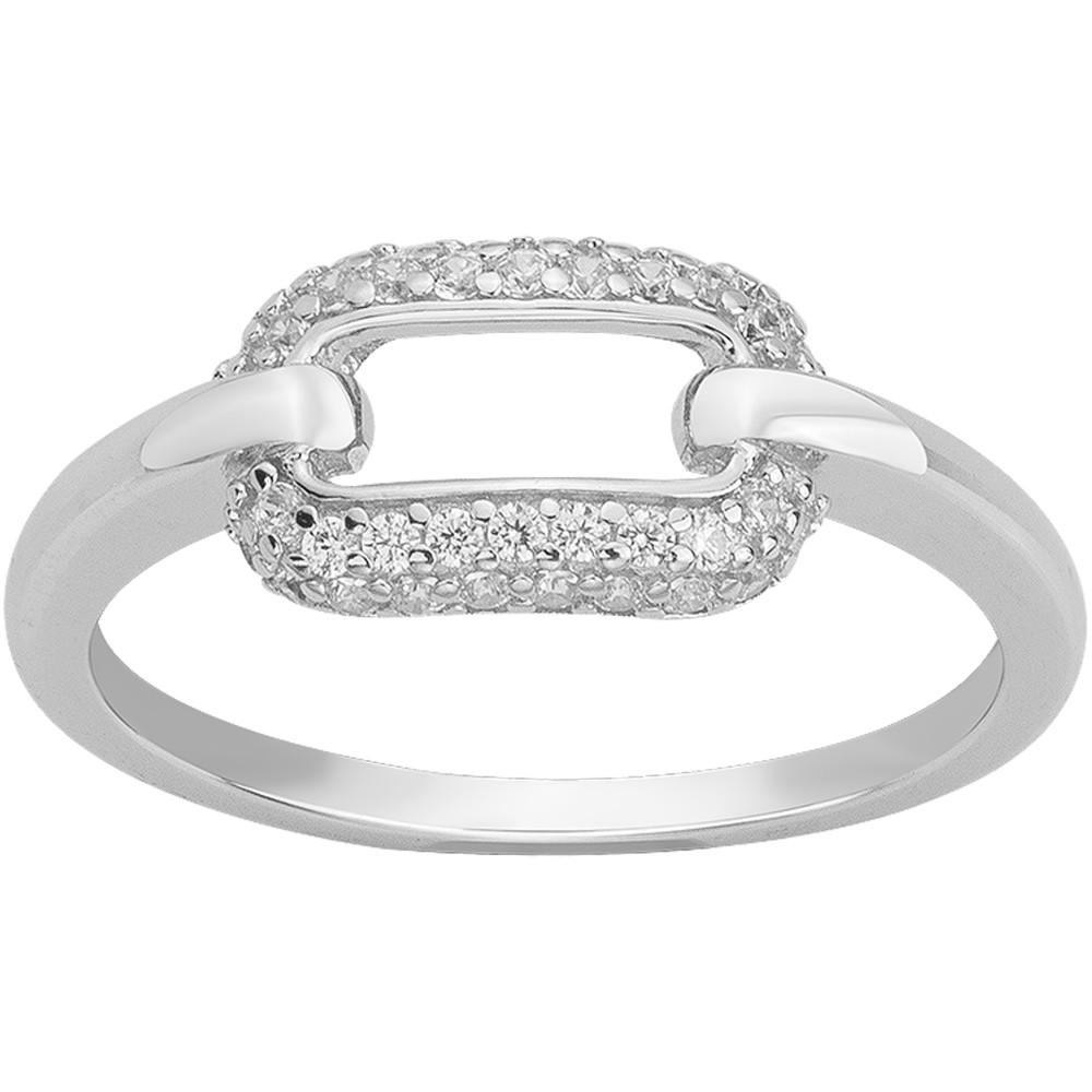 Bague Argent 925/1000 et 38 oxydes de zirconium by Stauffer