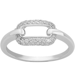 Bague Argent 925/1000 et 38 oxydes de zirconium by Stauffer