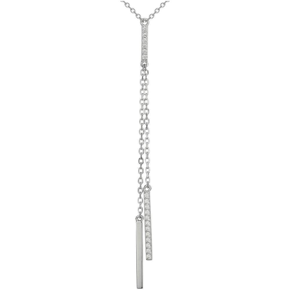 Collier Argent 925/1000 et 15 oxydes de zirconium by Stauffer