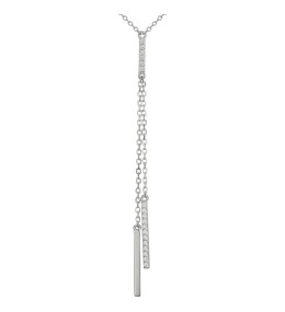 Collier Argent 925/1000 et 15 oxydes de zirconium by Stauffer