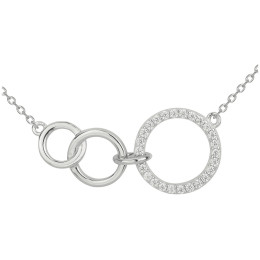 Collier Argent 925/1000 et 26 oxydes de zirconium by Stauffer