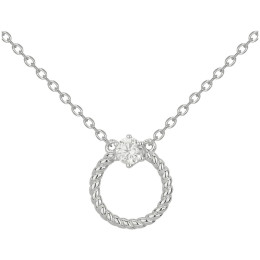 Collier Argent 925/1000 et 1 oxyde de zirconium by Stauffer