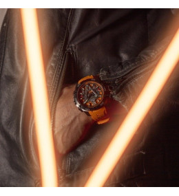 La Montre homme LOTUS, Vortex, chronographe, acier et caoutchouc orange, 18944/3