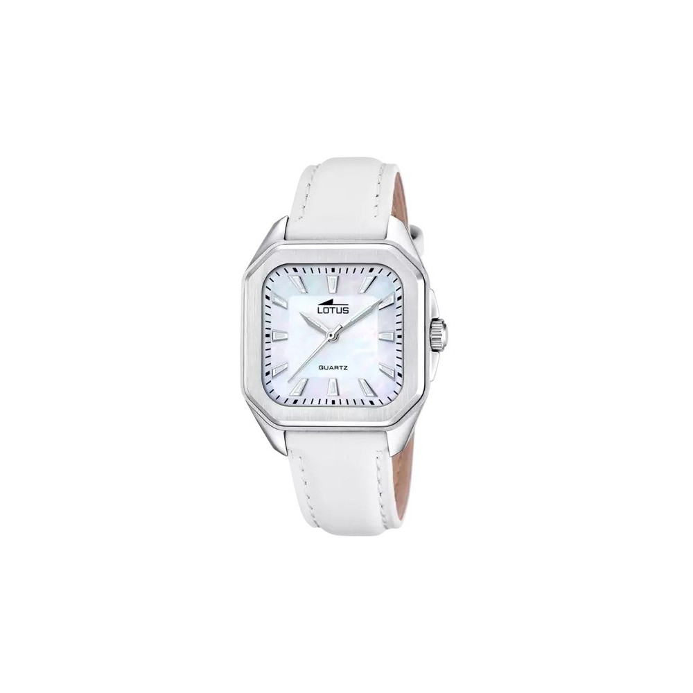 Montre femme LOTUS, 3 aiguilles, acier et cuir beige, 18968/2 Montre femme LOTUS, 3 aiguilles, acier et cuir beige, 18968/2