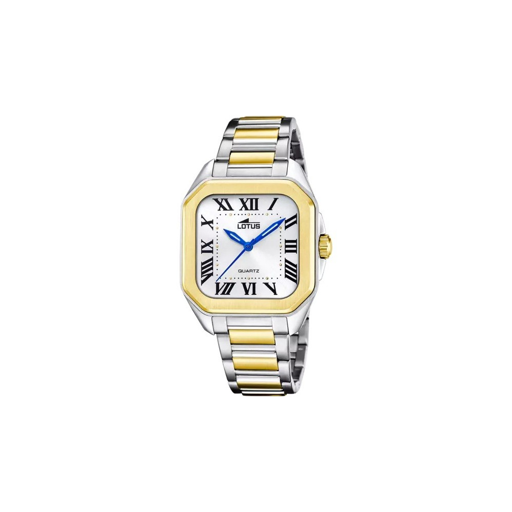 Montre femme LOTUS, 3 aiguilles, acier bicolore, 18969/1