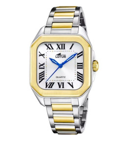 Montre femme LOTUS, 3 aiguilles, acier bicolore, 18969/1