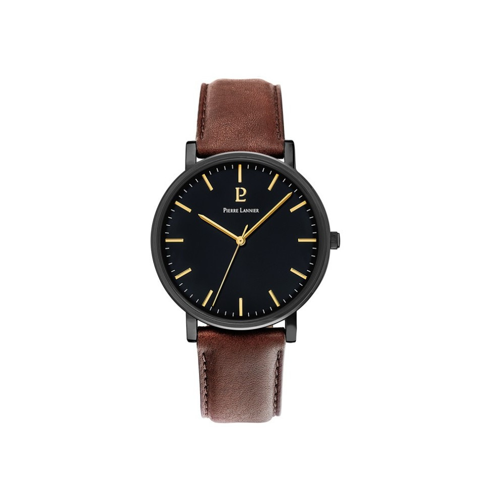 La Montre Homme Pierre Lannier ESSENTIAL, cuir 218F434