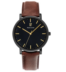 La Montre Homme Pierre Lannier ESSENTIAL, cuir 218F434