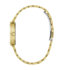 La Montre FEMME GUESS Enchantment en acier doré jaune, GW0763L2