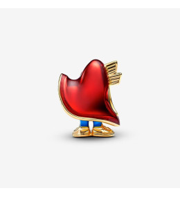 Le Charm Pandora Moments, Mascotte des Jeux Olympiques de Paris 2024 en métal doré or jaune 585/1000, 763465C01