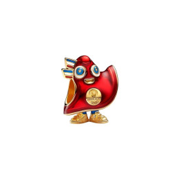 Charm Pandora Moments, Mascotte des Jeux Olympiques de Paris 2024 en métal doré or jaune 585/1000, 763465C01