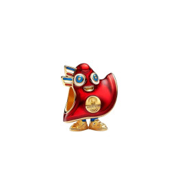 Charm Pandora Moments, Mascotte des Jeux Olympiques de Paris 2024 en métal doré or jaune 585/1000, 763465C01