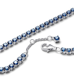 Bracelet Pandora timeless, rivière bleu Scintillant, en argent 925/1000, 591469C02