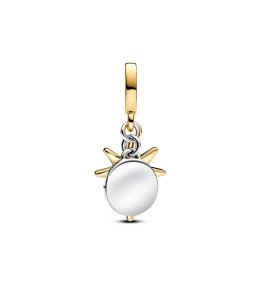 Le Charm Pandora Moments, diamant de synthése, étoile polaire, argent 925/1000 et métal doré or jaune 585/1000, 763588C01