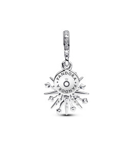 Le Charm pendentif Pandora Moments, double feu d'artifice scintillant, en argent 925/1000, 793512C01